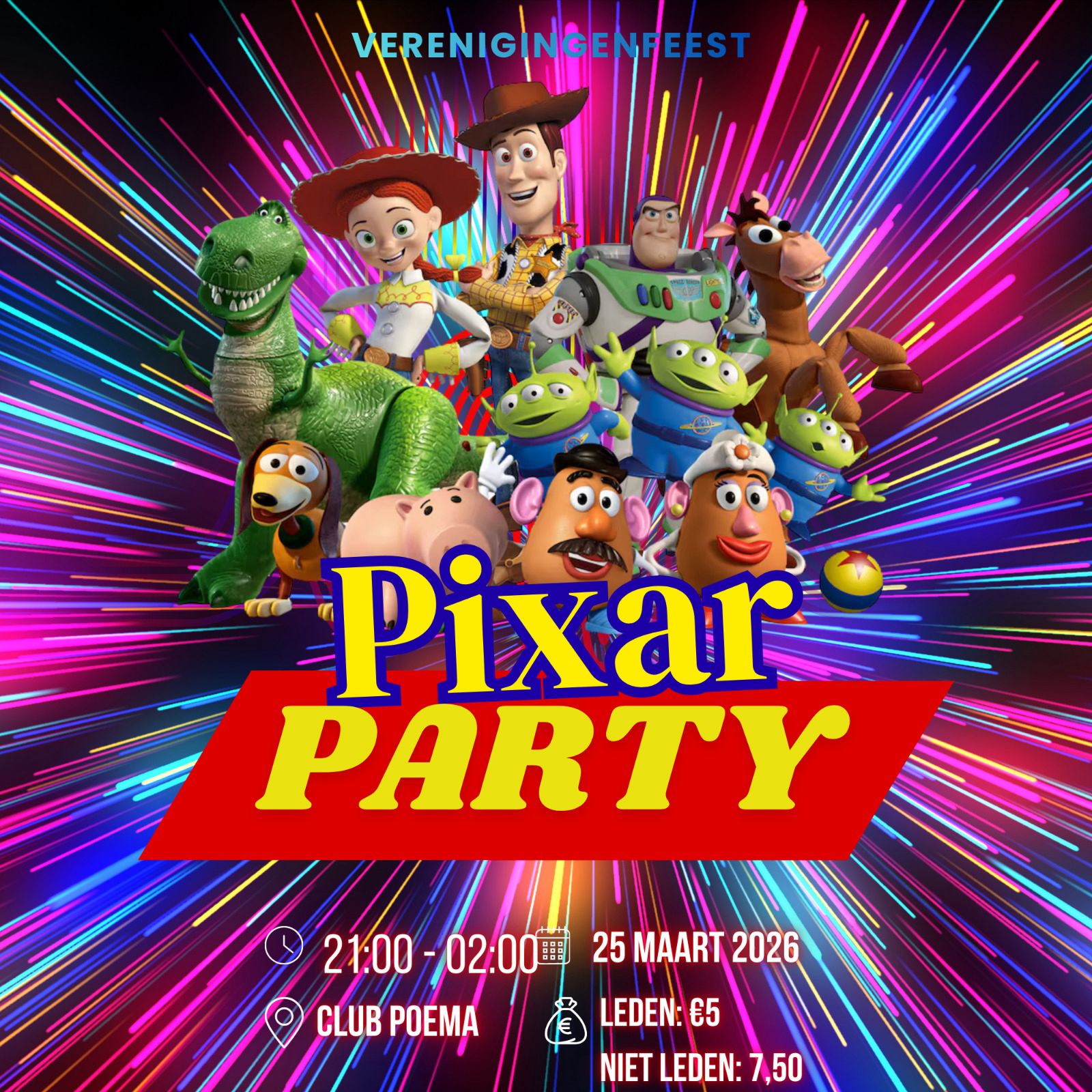 Pixar verenigingenfeest!